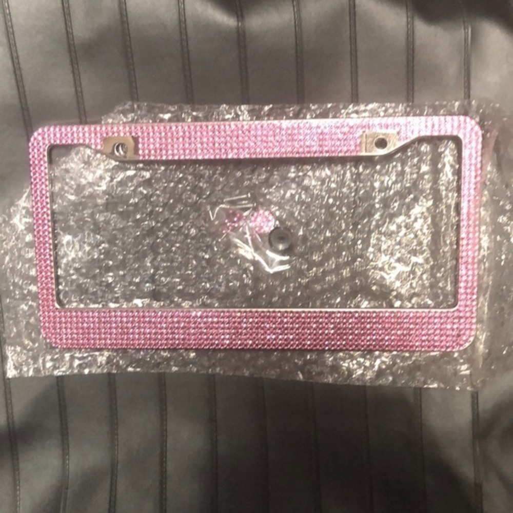 Bling Pink License Plate frame